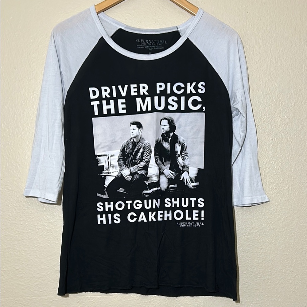 Supernatural Baseball Tee Shirt